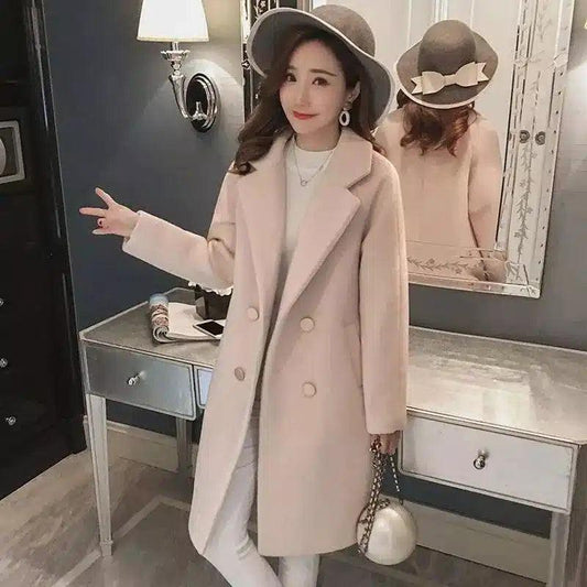 Long woolen coat in the woolen coat-1