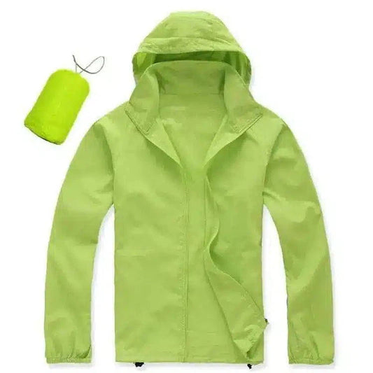 Compact Waterproof Jacket for Outdoor Adventures-Fluorescent green-1