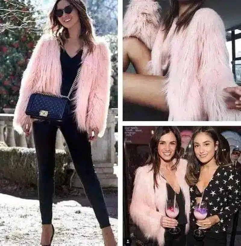 new autumn and winter foreign trade ladies fur coat-1