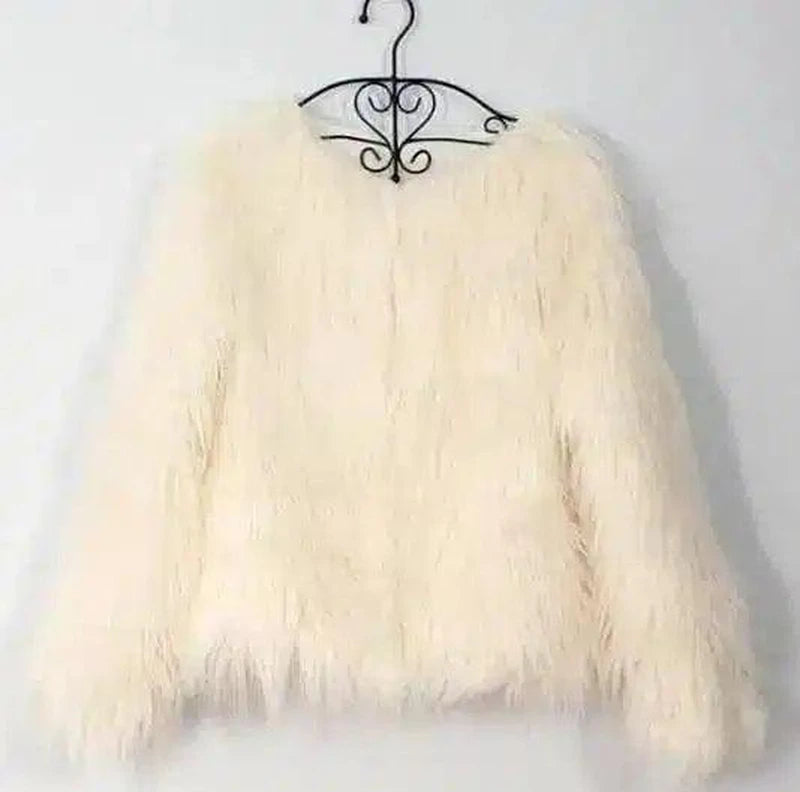 new autumn and winter foreign trade ladies fur coat-Beige-5