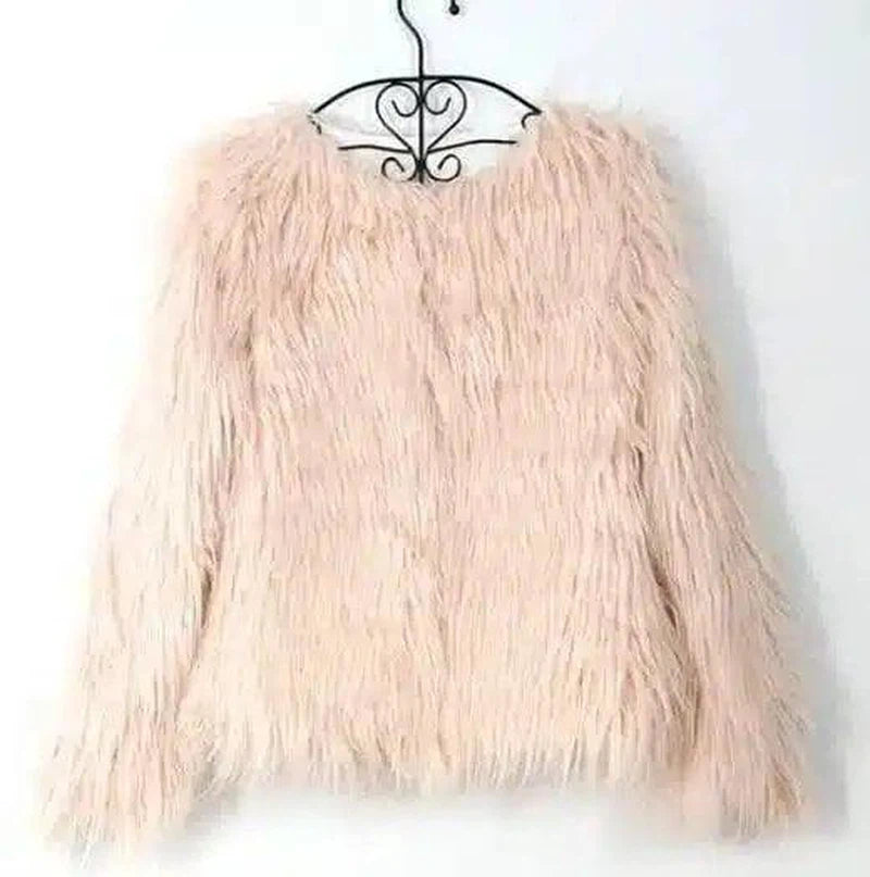 new autumn and winter foreign trade ladies fur coat-Pink2-7