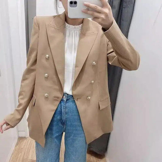 Stylish Double Breasted Blazer for Women-1