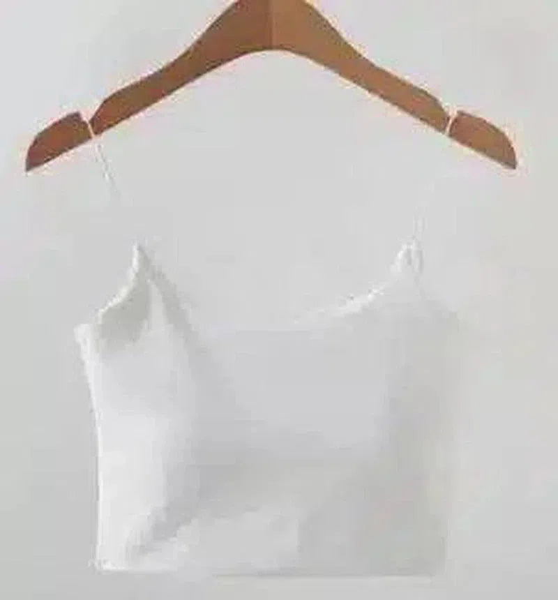 Sleeveless Crop Top & Pleated Mini Skirt Set-White-3