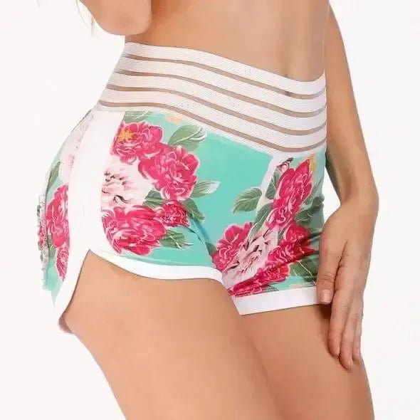 Summer Floral Booty Shorts-6