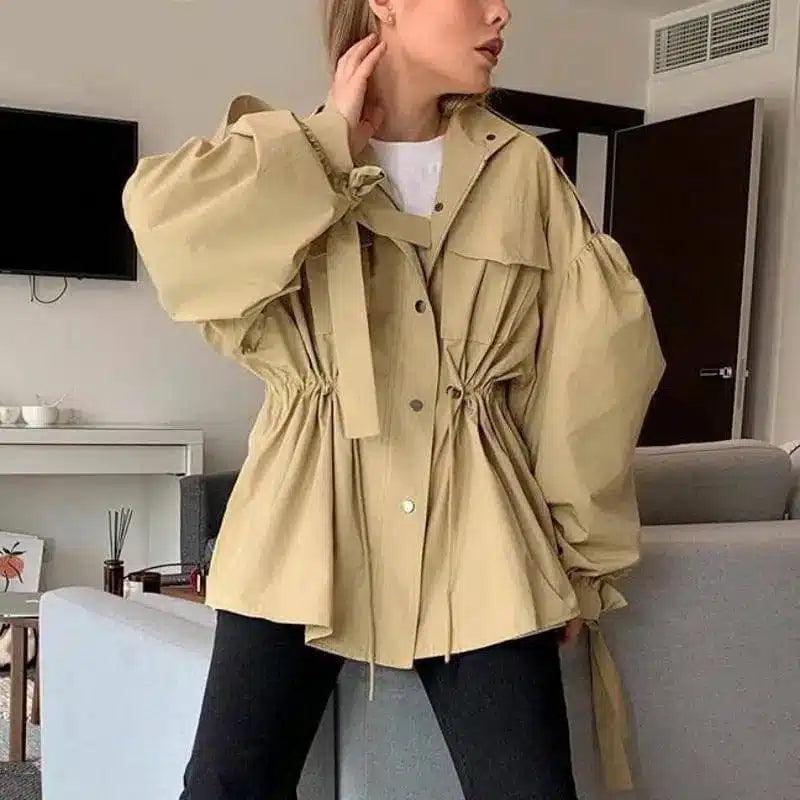 Trendy jacket casual jacket-Camel-1