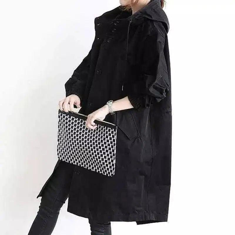 Waterproof jacket mid-length windbreaker-1