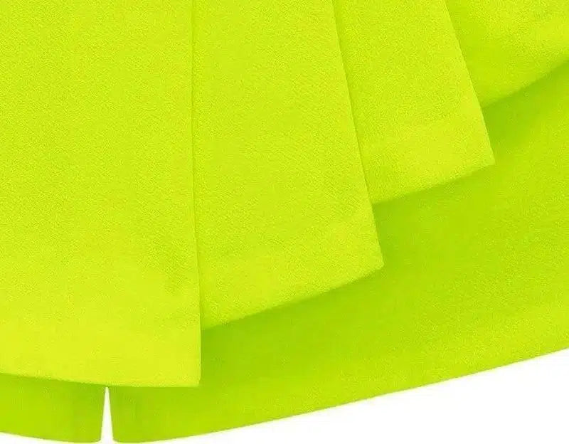 Women's Casual Shorts - Mid-Waist Slim Ruffled Skirt.-7