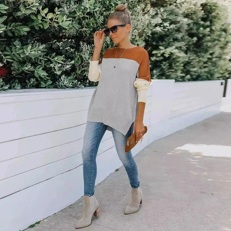Women's Casual Knit Sweater Top-1