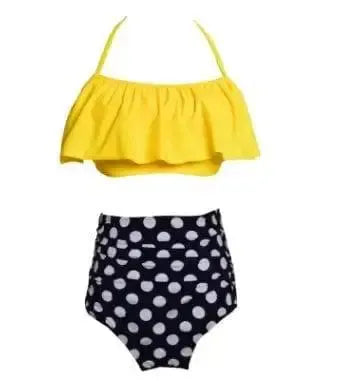 new bikini European and American high waist split-Yellowwavepoint-4