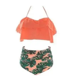 new bikini European and American high waist split-7