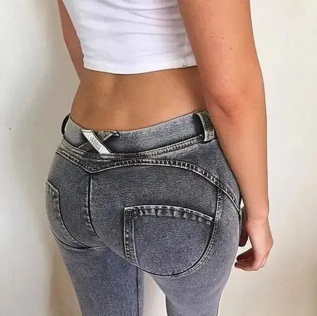 new Italy jeans, peach and hip jeans, bottomless sports-Cowboygrey-22