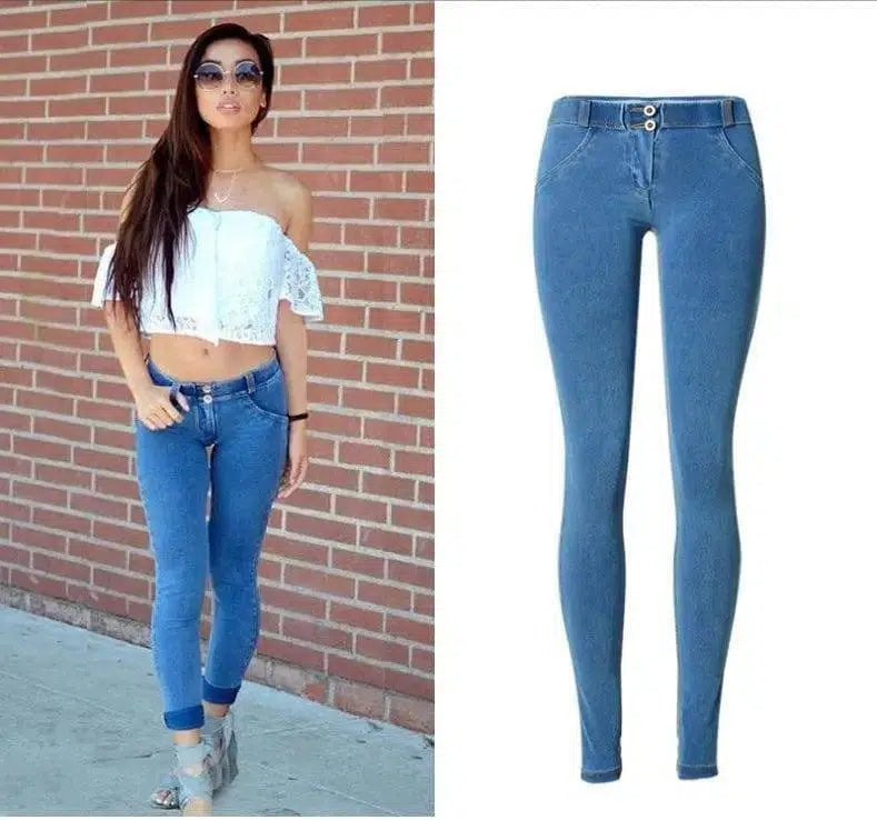 Peach hip pants-Blue-25