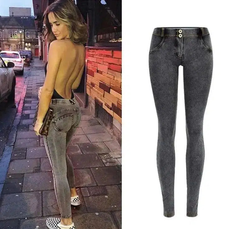 Peach hip pants-Grey-26