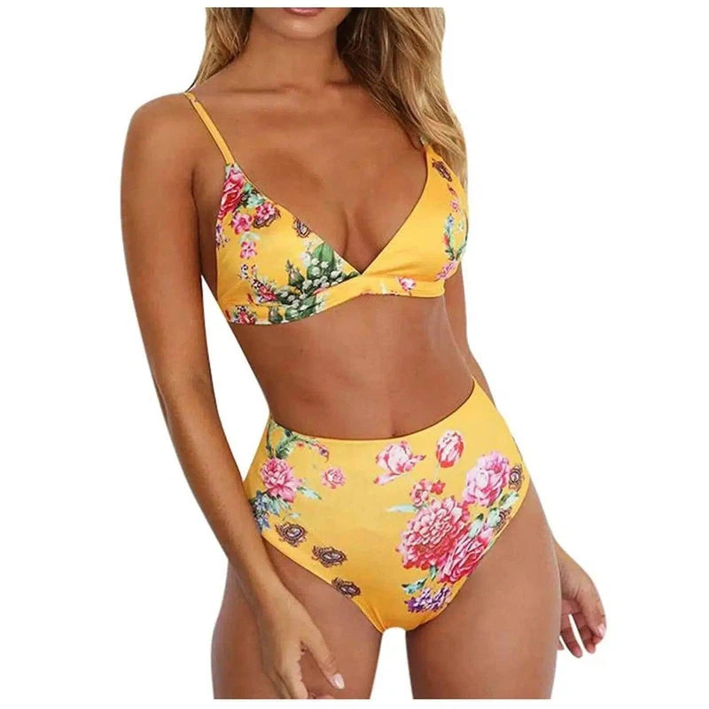 Popular Swimsuit Leopard Print Snake Print High Waist-1