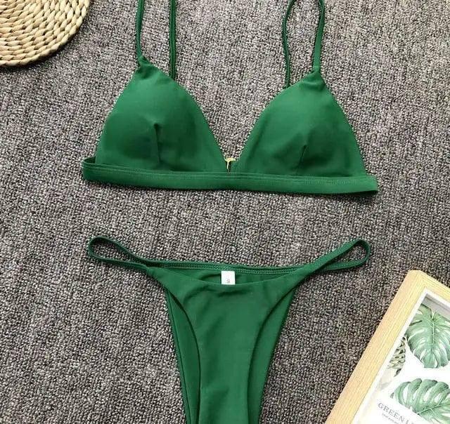 Bikini Swimsuit Swimwear Women Biquini Push Up Red-1style-10