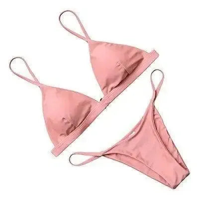 Bikini Swimsuit Swimwear Women Biquini Push Up Red-11style-12