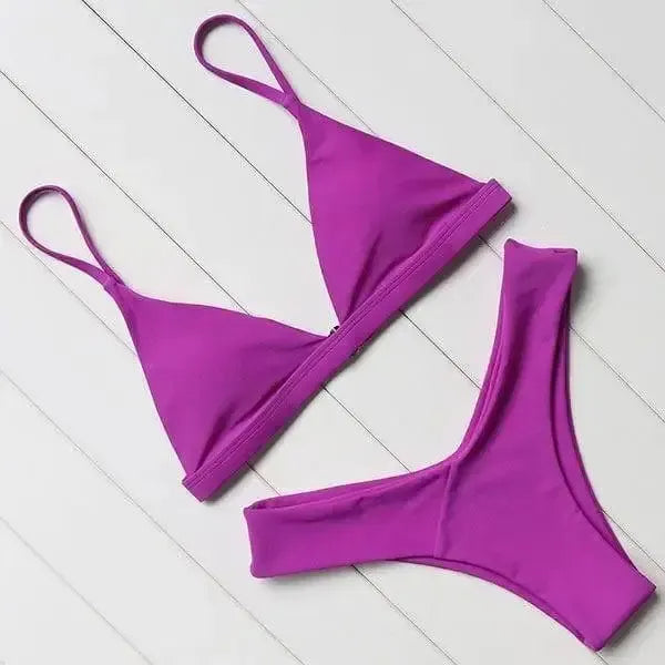 Bikini Swimsuit Swimwear Women Biquini Push Up Red-8style-15