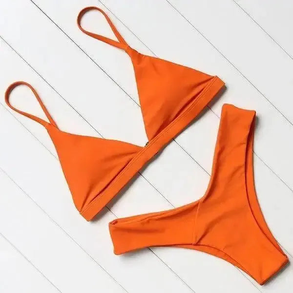Bikini Swimsuit Swimwear Women Biquini Push Up Red-6style-5