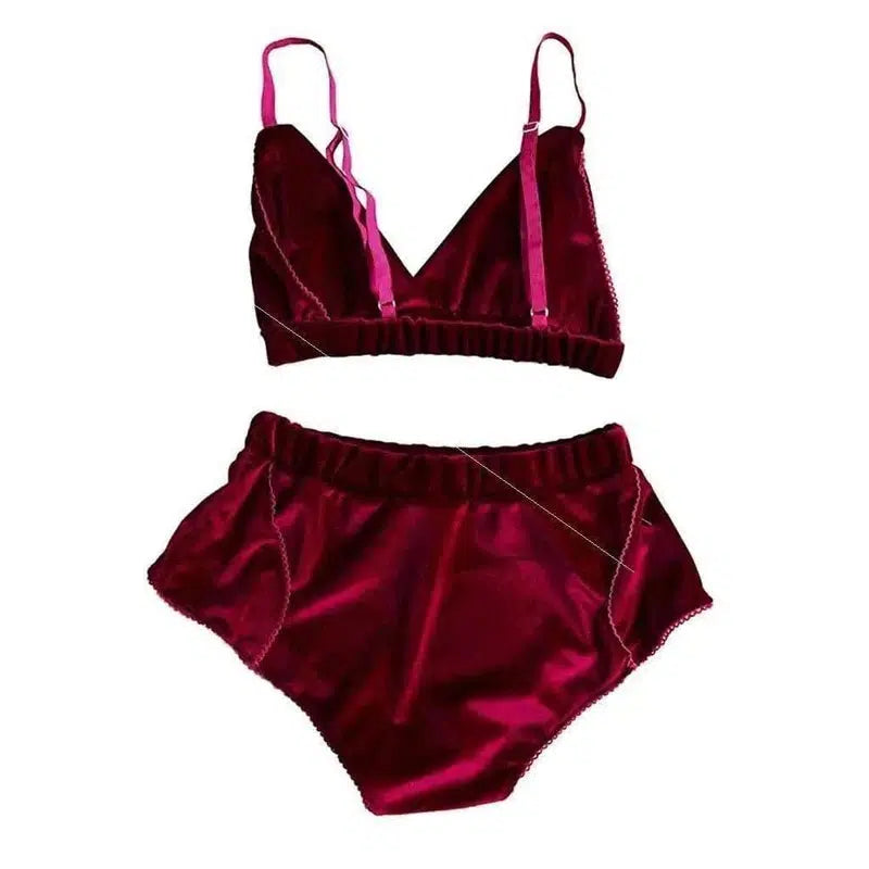 lingerie female summer bikini suit suit-WineRed-4