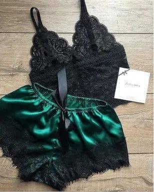 Lingerie Lace Split Three-Point Sling-14