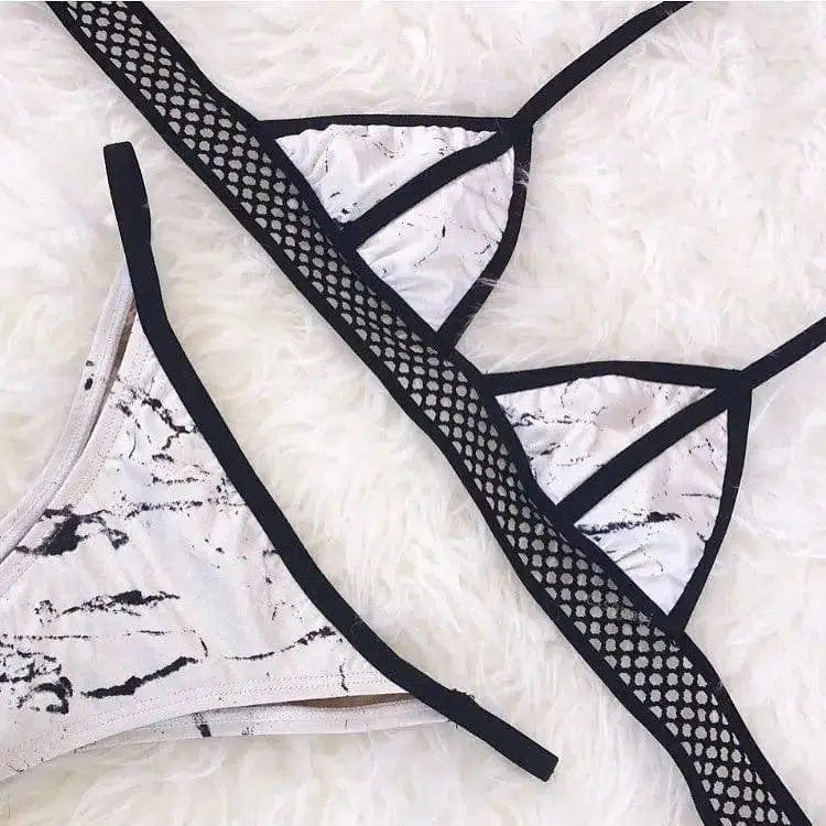 bikini ladies straps swimsuits Europe and the-White-2