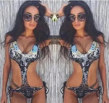 Sequin Bikini Swimsuit-5