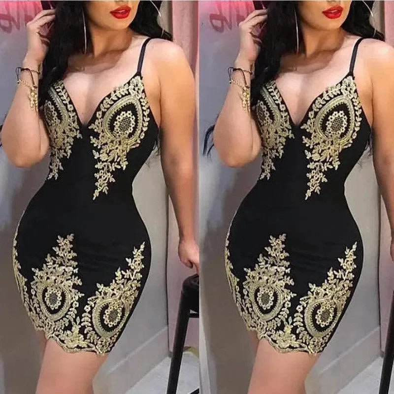 Suspender Dress Ladies Party Club Ladies-4