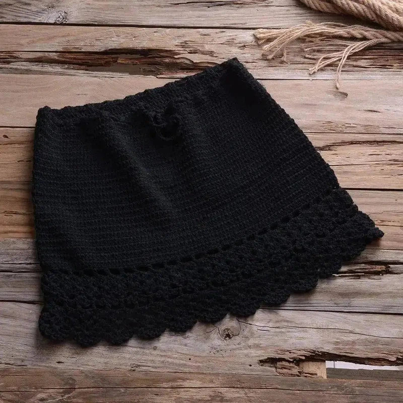 Solid color bikini-Black-2