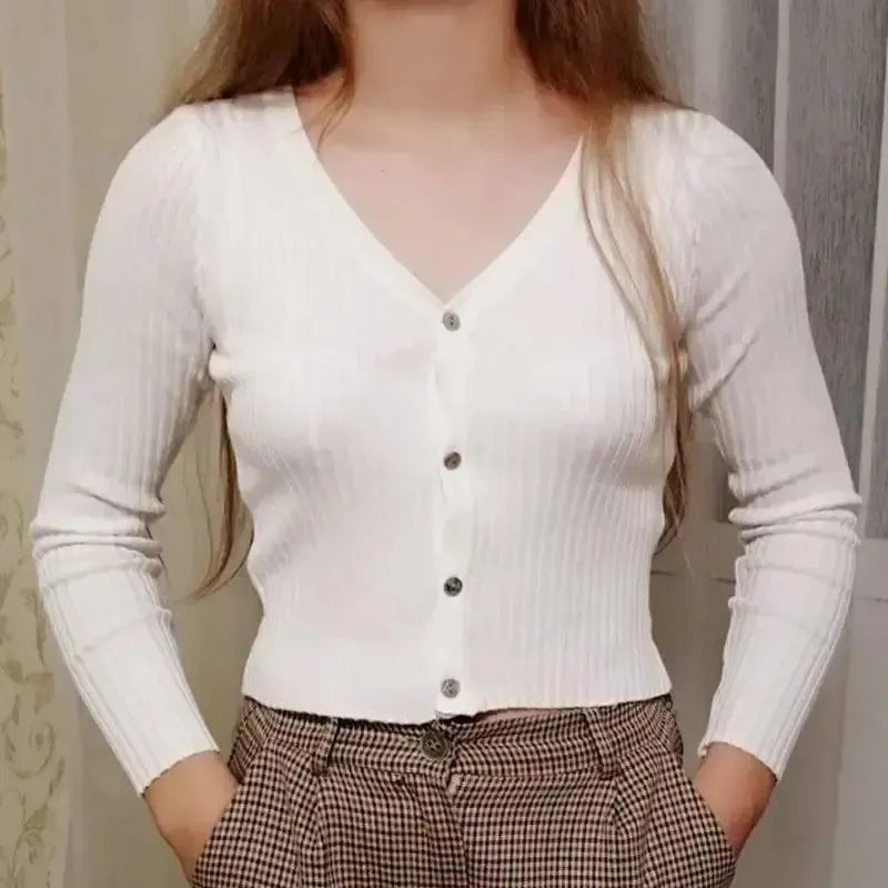 sweater cardigan women Slim sweaters-5