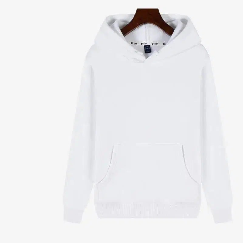 Sweatshirt Custom Printed Logo Class Uniform Team Hoodie-White-7