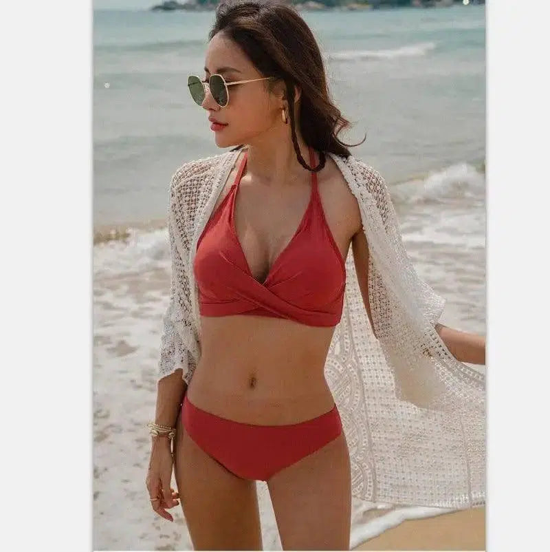 Swimsuit Women Fashion Slim Slimming Small Breasts-7