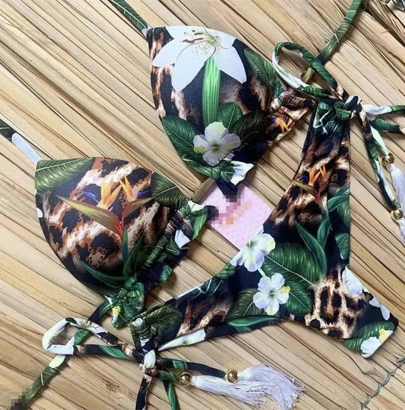 Swimwear Floral Retro Trade Bikini Swimwear-3