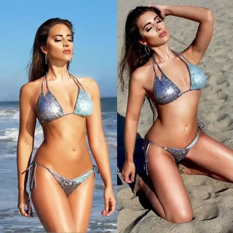 The explosion Ladies bikinis Sequin Halter-2