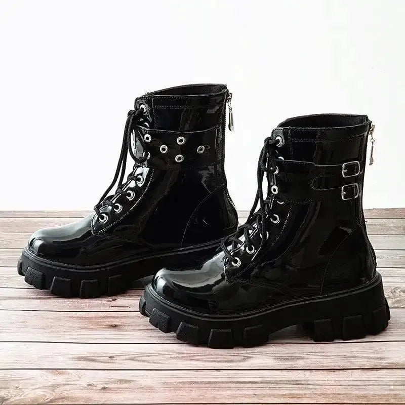 Thick-soled Martin boots women summer new-1