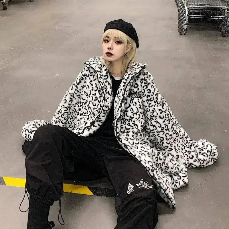 Thickened plush cotton coat-2