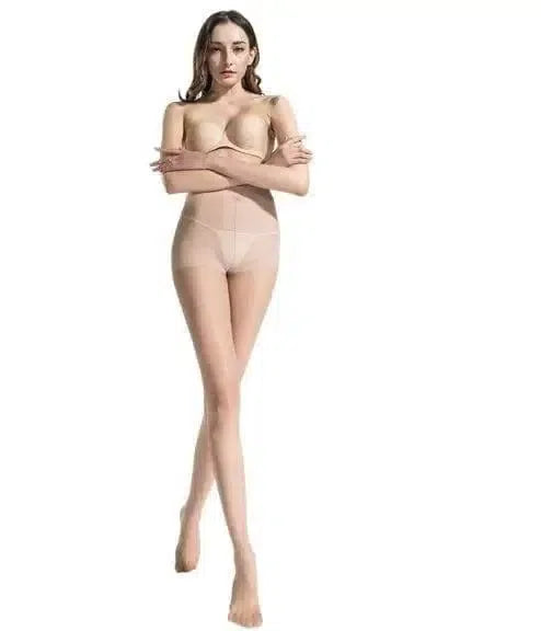 thin invisible stockings-Beige-8