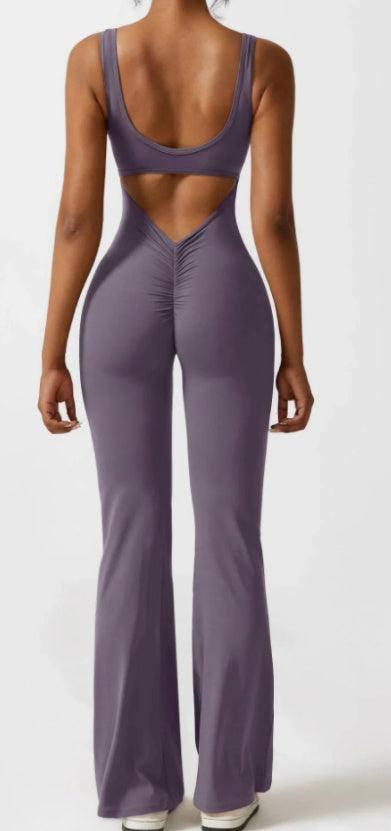 Tight Yoga Bodysuit Casual Hollow Seamless-XS-10