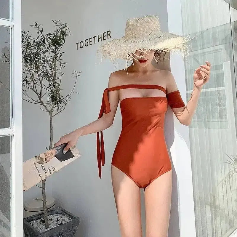 Tube top bikini-Orange-1
