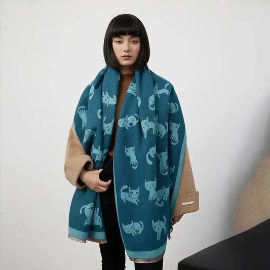 Women's Cashmere-like Warm Scarf-1