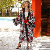 Women's Fashion Bohemian Long Dress Retro Style Long Sleeve-XK21-17