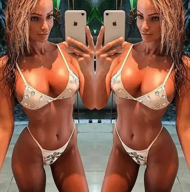 Women's Luxury Bling Diamond Bikini Set Women Push Up Bikini-1