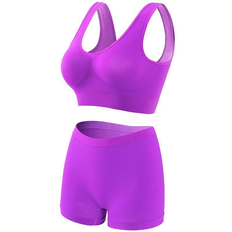 Women's Thin Underwear Push Up And Anti-sagging Fitness-Grape Purple-10
