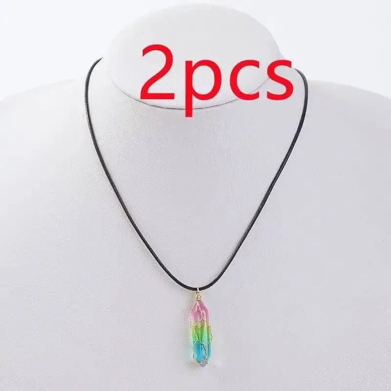 Women's Geometric Diamond Crystal Necklace-Color-5