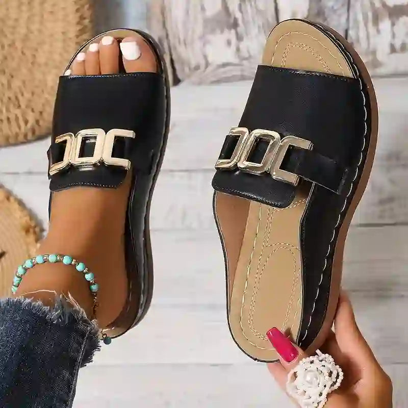 Wedge Platform Slippers Women's